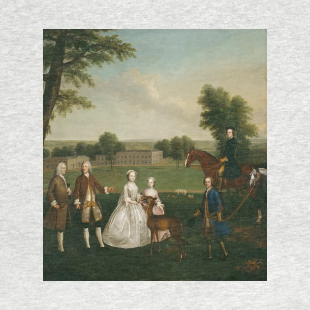 Thomas Lister and Family at Gisburne Park by Arthur Devis by Classic Art Stall